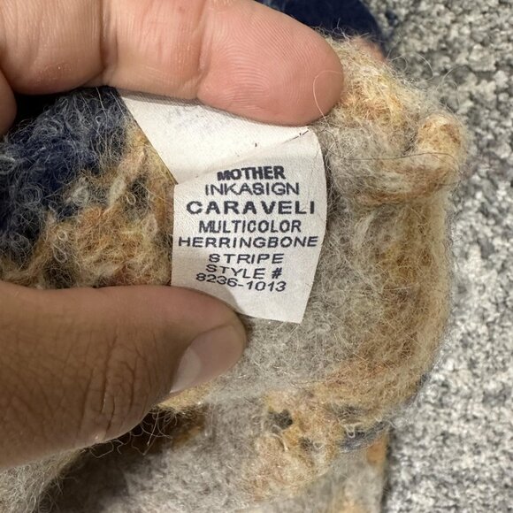 Mother Sweater Womens Small Multicolor Caraveli Alpaca Blend Herringbone Stripe - Picture 6 of 7